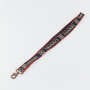 CHANEL Neck Strap Canvas Red Navy CC Auth ka3899A-7