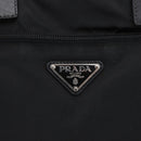 PRADA Business Bag Nylon Black Silver Auth ka390-14