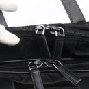 PRADA Business Bag Nylon Black Silver Auth ka390-15