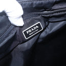 PRADA Business Bag Nylon Black Silver Auth ka390-16
