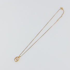 Christian Dior Necklace metal Gold Tone Auth ka3900A - 0