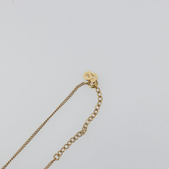 Christian Dior Necklace metal Gold Tone Auth ka3900A