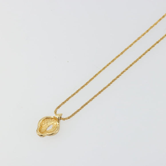 Christian Dior Necklace metal Gold Tone Auth ka3902
