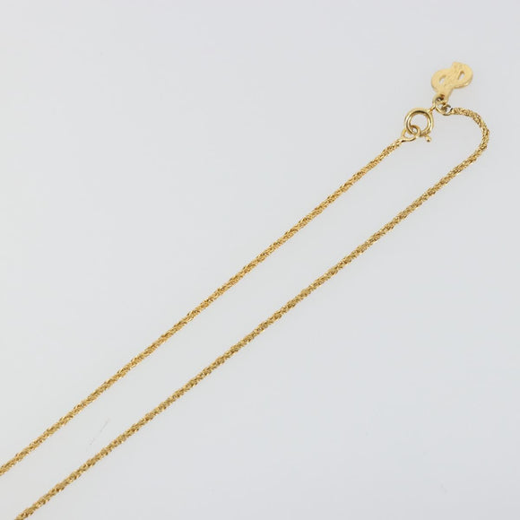 Christian Dior Necklace metal Gold Tone Auth ka3902
