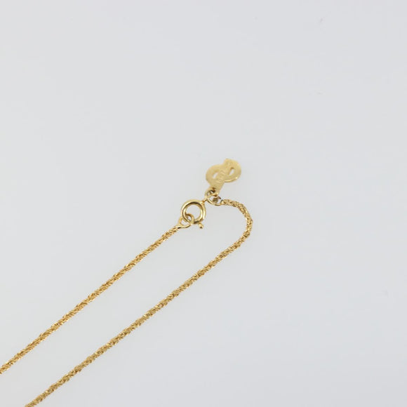 Christian Dior Necklace metal Gold Tone Auth ka3902