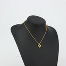 Christian Dior Necklace metal Gold Tone Auth ka3902-14