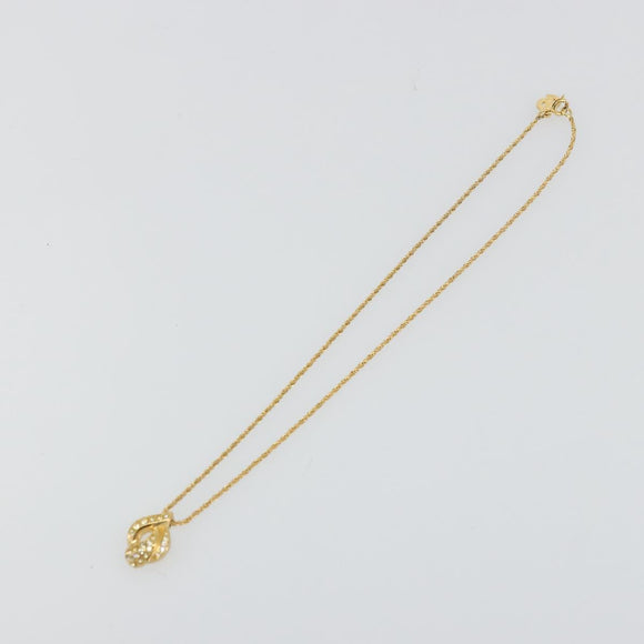Christian Dior Necklace metal Gold Tone Auth ka3902