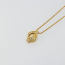 Christian Dior Necklace metal Gold Tone Auth ka3902-3