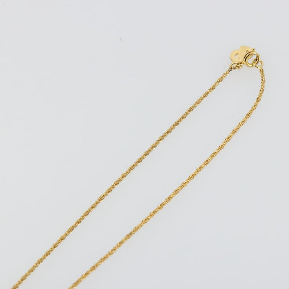 Christian Dior Necklace metal Gold Tone Auth ka3902