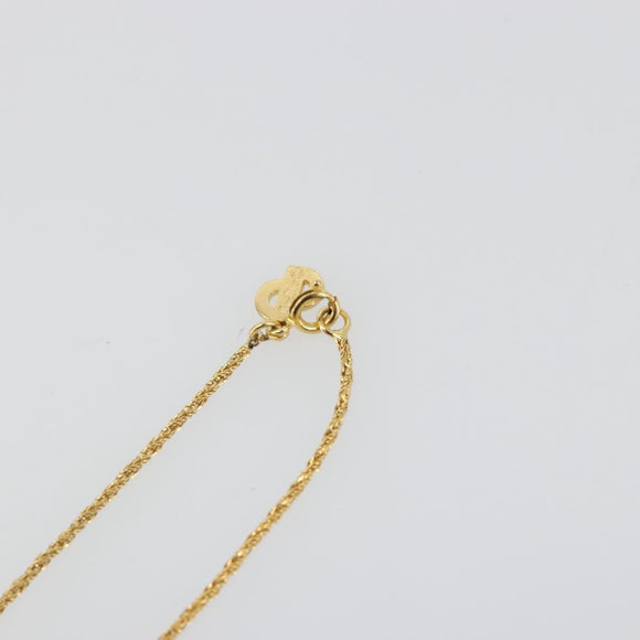 Christian Dior Necklace metal Gold Tone Auth ka3902