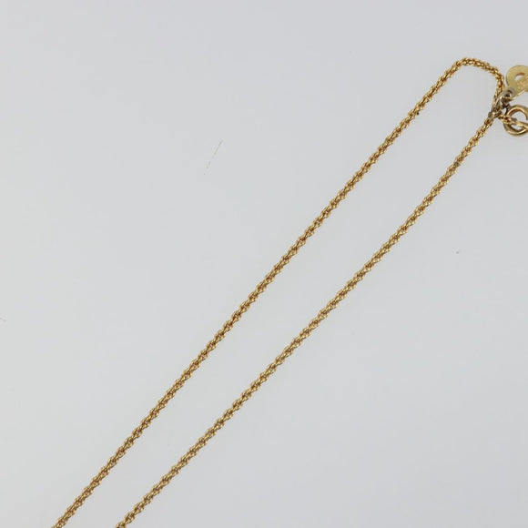 Christian Dior Necklace metal Gold Tone Auth ka3903