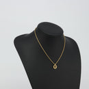 Christian Dior Necklace metal Gold Tone Auth ka3903-13