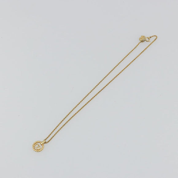 Christian Dior Necklace metal Gold Tone Auth ka3903