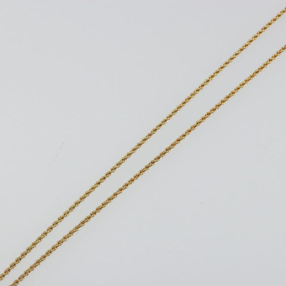 Christian Dior Necklace metal Gold Tone Auth ka3903