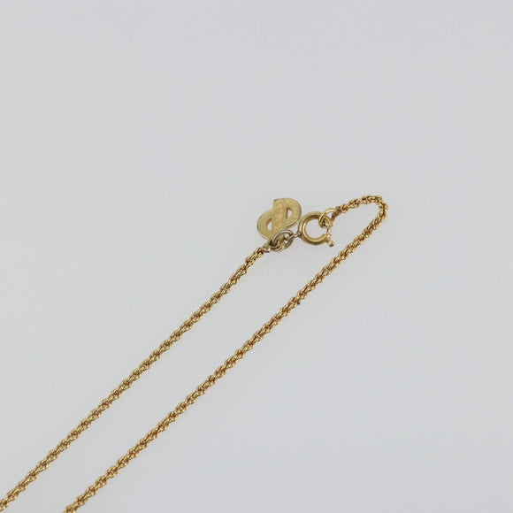 Christian Dior Necklace metal Gold Tone Auth ka3903