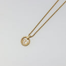 Christian Dior Necklace metal Gold Tone Auth ka3903-9