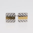 Christian Dior Givenchy Bracelet Cuffs metal 2 Set Silver Gold Tone Auth ka3904-12
