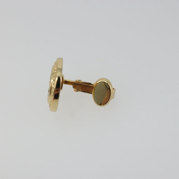 Christian Dior Earring metal Gold Tone Auth ka3906A