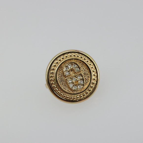 Christian Dior Earring metal Gold Tone Auth ka3906A