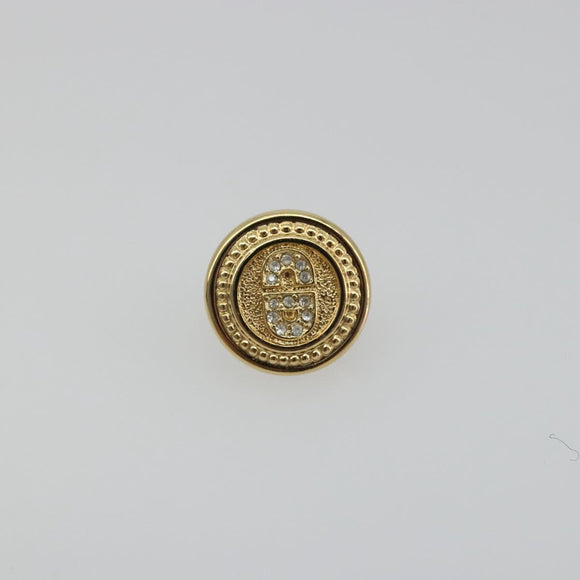 Christian Dior Earring metal Gold Tone Auth ka3906A