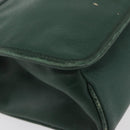 GUCCI Hand Bag Leather Gold Green 000 113 0274 Auth ka3909-15