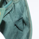 GUCCI Hand Bag Leather Gold Green 000 113 0274 Auth ka3909-24
