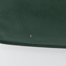 GUCCI Hand Bag Leather Gold Green 000 113 0274 Auth ka3909-3