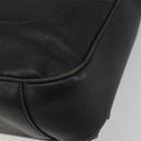 GUCCI Bamboo Shoulder Bag Leather 2way Black Silver Auth ka3910-15