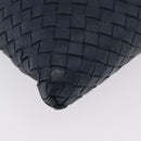BOTTEGA VENETA INTRECCIATO Shoulder Bag Leather Navy 161623 Auth ka3911-10