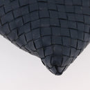 BOTTEGA VENETA INTRECCIATO Shoulder Bag Leather Navy 161623 Auth ka3911-12