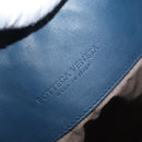 BOTTEGA VENETA INTRECCIATO Shoulder Bag Leather Navy 161623 Auth ka3911-14