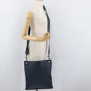 BOTTEGA VENETA INTRECCIATO Shoulder Bag Leather Navy 161623 Auth ka3911-21