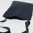 BOTTEGA VENETA INTRECCIATO Shoulder Bag Leather Navy 161623 Auth ka3911-6