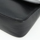 CELINE Shoulder Bag Leather Black Gold Auth ka3915A-9