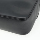CELINE Shoulder Bag Leather Black Gold Auth ka3915A-15