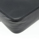 CELINE Shoulder Bag Leather Black Gold Auth ka3915A-16