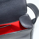 CELINE Shoulder Bag Leather Black Gold Auth ka3915A-19