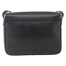 CELINE Shoulder Bag Leather Black Gold Auth ka3915A-2