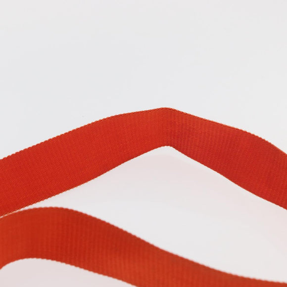 PRADA Hand Bag Nylon 2way Orange Silver Auth ka3919