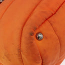 PRADA Hand Bag Nylon 2way Orange Silver Auth ka3919-10