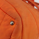 PRADA Hand Bag Nylon 2way Orange Silver Auth ka3919-17