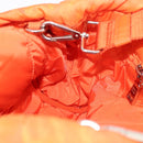 PRADA Hand Bag Nylon 2way Orange Silver Auth ka3919-20