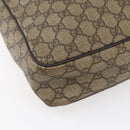 GUCCI GG Supreme Shoulder Bag PVC Brown Gold 201448 Auth ka392-15