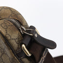 GUCCI GG Supreme Shoulder Bag PVC Brown Gold 201448 Auth ka392-9