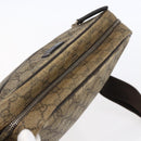 GUCCI GG Supreme Shoulder Bag PVC Brown Gold 201448 Auth ka392-6