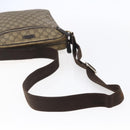GUCCI GG Supreme Shoulder Bag PVC Brown Gold 201448 Auth ka392-7
