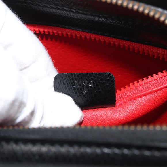 CELINE Hand Bag Leather Black Gold Auth ka3921
