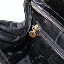 Salvatore Ferragamo Vala Hand Bag Patent leather Black Gold Auth ka3922-20