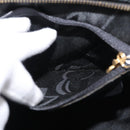 Salvatore Ferragamo Vala Hand Bag Patent leather Black Gold Auth ka3922-21