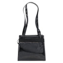 Salvatore Ferragamo Vala Hand Bag Patent leather Black Gold Auth ka3922-3
